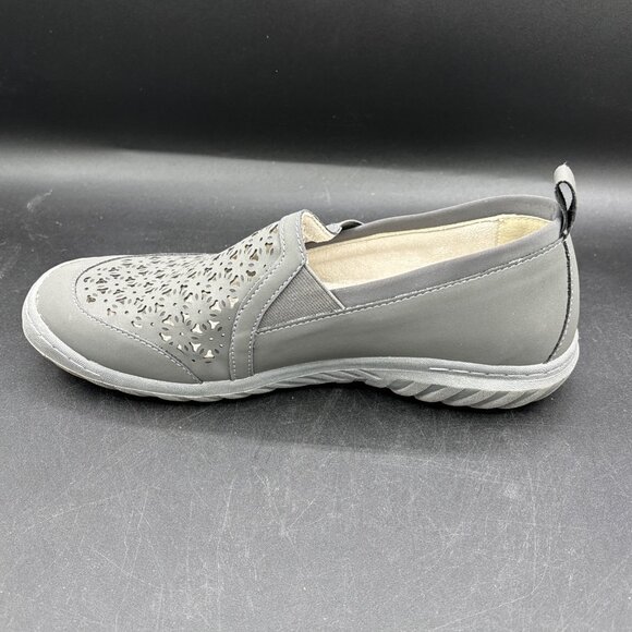 JBU by Jambu Shoes Womens 11 M Wildflower Moc Slip On Grey Vegan Casual - Picture 8 of 11